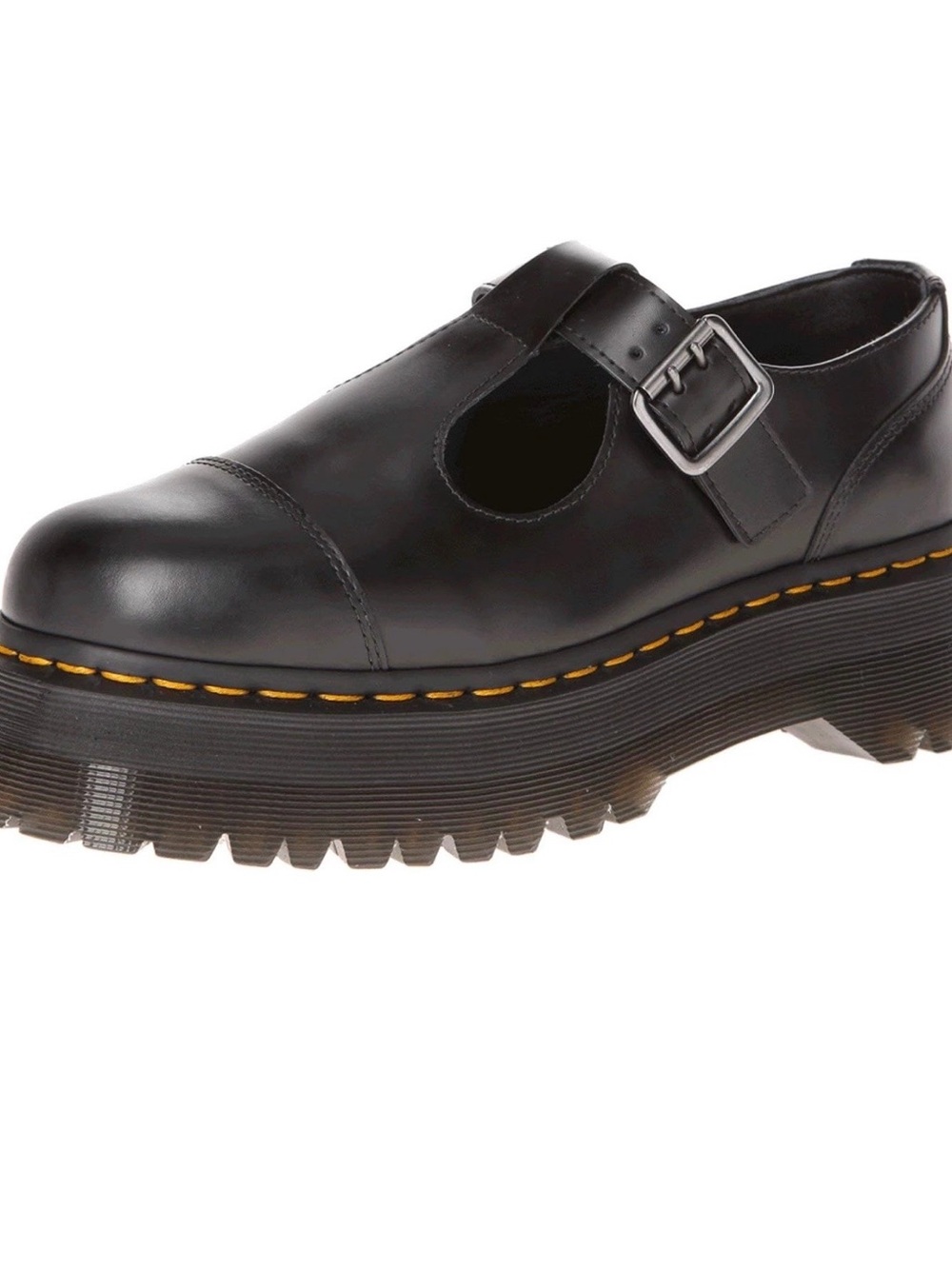Black Mary Jane Platform Shoe with Buckle